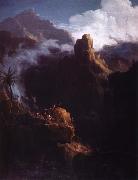 Thomas Cole johannes doparen i vildmarken oil painting